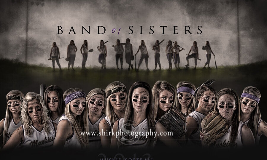 softball-team-composite-sports-poster-sports-team-band-of-brothers-team-poster