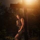 Senior Girl Portraits Sunset Summer Cross Religious Country Fall Summer
